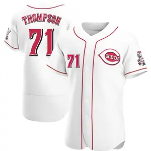 Keegan Thompson Cincinnati Reds Authentic Home Jersey - White