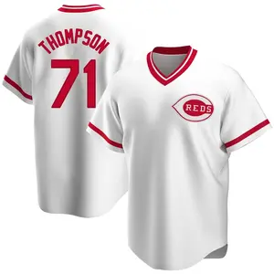 Keegan Thompson Cincinnati Reds Replica Home Cooperstown Collection Jersey - White