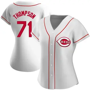 Keegan Thompson Cincinnati Reds Women's Replica Home Jersey - White