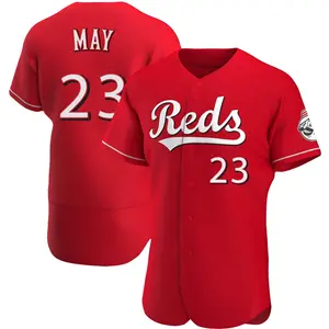 Lee May Cincinnati Reds Authentic Alternate Jersey - Red