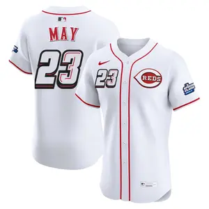 Lee May Cincinnati Reds Elite 2025 Speedway Classic Alternate Jersey - White