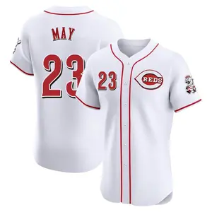 Lee May Cincinnati Reds Elite Home Jersey - White