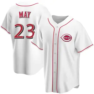 Lee May Cincinnati Reds Replica Home Jersey - White
