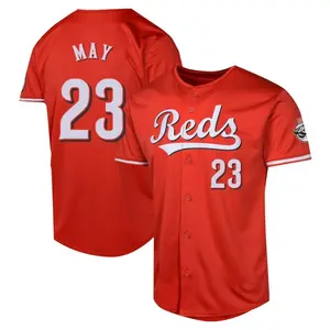 Lee May Cincinnati Reds Youth Limited Alternate Jersey - Red