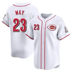 Lee May Cincinnati Reds Youth Limited Home Jersey - White