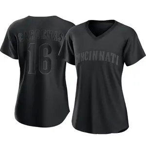 Leo Cardenas Cincinnati Reds Women's Authentic Pitch Fashion Jersey - Black