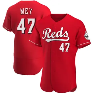 Luis Mey Cincinnati Reds Authentic Alternate Jersey - Red