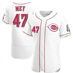 Luis Mey Cincinnati Reds Authentic Home Jersey - White