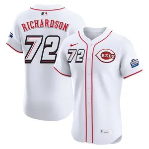 Lyon Richardson Cincinnati Reds Elite 2025 Speedway Classic Alternate Jersey - White