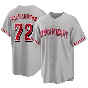 Lyon Richardson Cincinnati Reds Replica Road Jersey - Gray