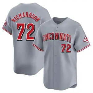 Lyon Richardson Cincinnati Reds Youth Limited Away Jersey - Gray