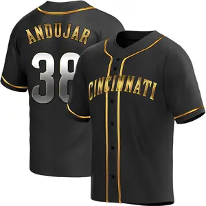 Miguel Andujar Cincinnati Reds Replica Alternate Jersey - Black Golden