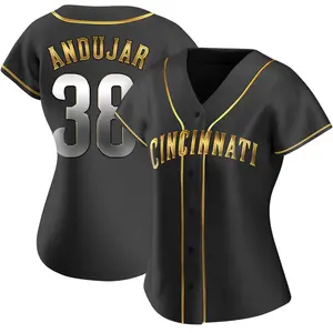 Miguel Andujar Cincinnati Reds Women's Replica Alternate Jersey - Black Golden