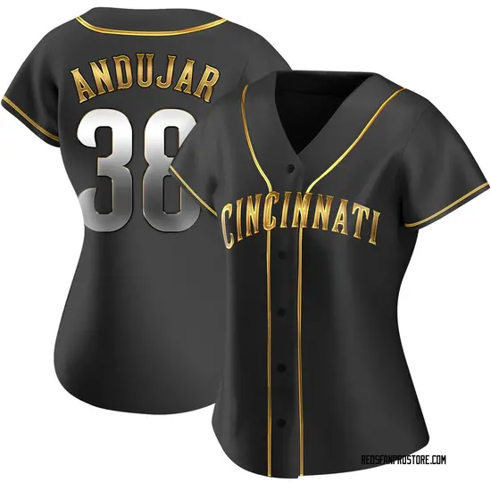 Miguel Andujar Cincinnati Reds Women's Replica Alternate Jersey - Black Golden