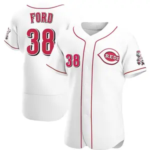 Mike Ford Cincinnati Reds Authentic Home Jersey - White