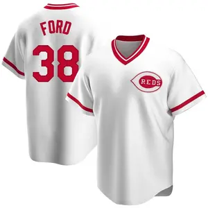 Mike Ford Cincinnati Reds Replica Home Cooperstown Collection Jersey - White