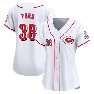 Mike Ford Cincinnati Reds Women's Limited Home Jersey - White