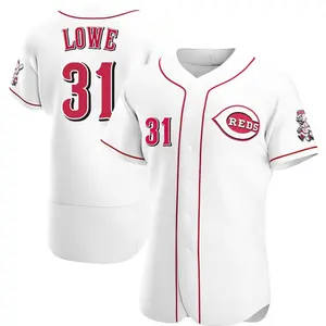Nathaniel Lowe Cincinnati Reds Authentic Home Jersey - White