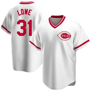 Nathaniel Lowe Cincinnati Reds Replica Home Cooperstown Collection Jersey - White