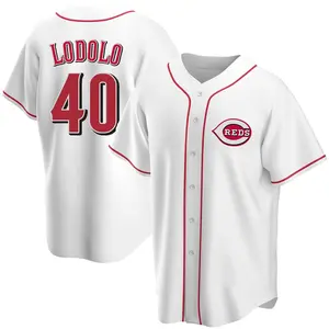 Nick Lodolo Cincinnati Reds Replica Home Jersey - White