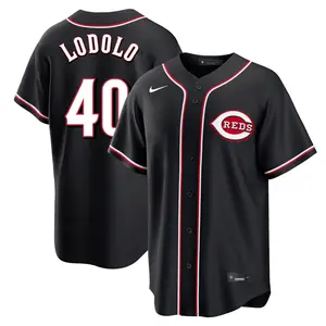 Nick Lodolo Cincinnati Reds Youth Replica Fashion Out Jersey - Black