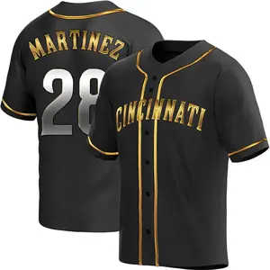 Nick Martinez Cincinnati Reds Replica Alternate Jersey - Black Golden