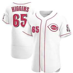 P.J. Higgins Cincinnati Reds Authentic Home Jersey - White