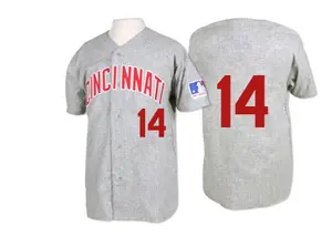 Pete Rose Cincinnati Reds Authentic 1969 Throwback Mitchell and Ness Jersey - Grey