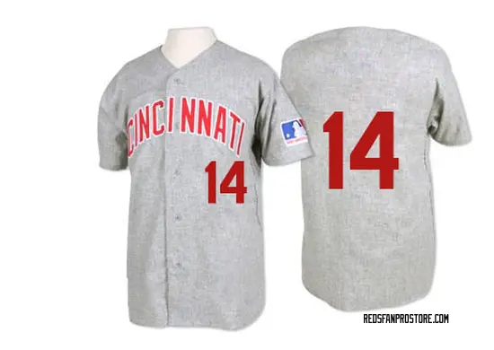 Pete Rose Cincinnati Reds Authentic 1969 Throwback Mitchell and Ness Jersey - Grey