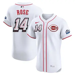 Pete Rose Cincinnati Reds Elite 2025 Speedway Classic Alternate Jersey - White