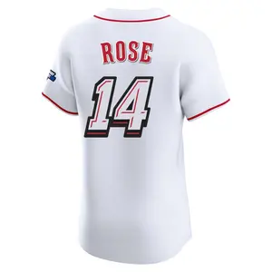 Pete Rose Cincinnati Reds Elite 2025 Speedway Classic Alternate Jersey - White