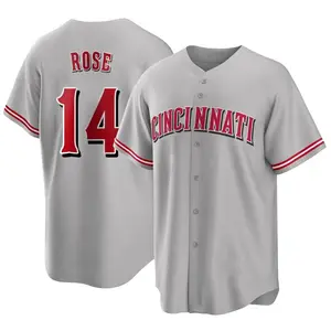 Pete Rose Cincinnati Reds Replica Road Jersey - Gray