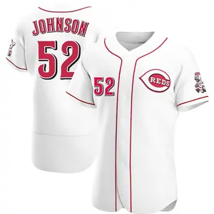 Pierce Johnson Cincinnati Reds Authentic Home Jersey - White