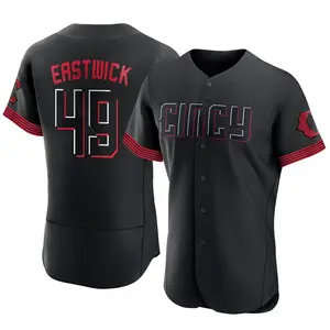 Rawly Eastwick Cincinnati Reds Authentic 2023 City Connect Jersey - Black
