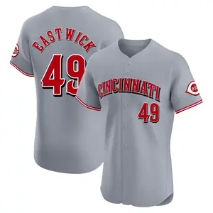 Rawly Eastwick Cincinnati Reds Elite Road Jersey - Gray