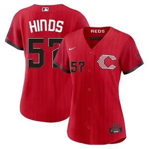 Rece Hinds Cincinnati Reds Women's Limited 2026 City Connect Stadium Jersey - Red