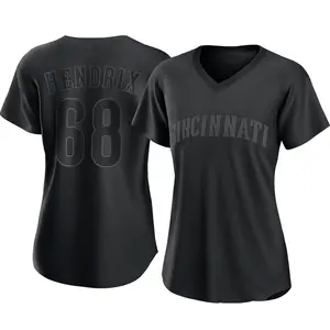 Ryan Hendrix Cincinnati Reds Women's Authentic Pitch Fashion Jersey - Black