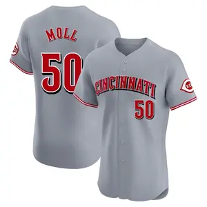 Sam Moll Cincinnati Reds Elite Road Jersey - Gray