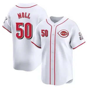 Sam Moll Cincinnati Reds Youth Limited Home Jersey - White