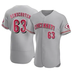 Samuel Benschoter Cincinnati Reds Authentic Road Jersey - Gray