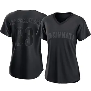 Samuel Benschoter Cincinnati Reds Women's Authentic Pitch Fashion Jersey - Black