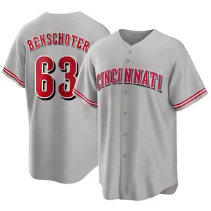 Samuel Benschoter Cincinnati Reds Youth Replica Road Jersey - Gray