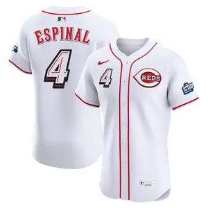 Santiago Espinal Cincinnati Reds Elite 2025 Speedway Classic Alternate Jersey - White