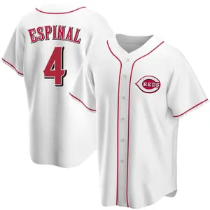 Santiago Espinal Cincinnati Reds Replica Home Jersey - White