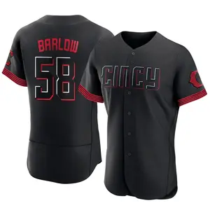 Scott Barlow Cincinnati Reds Authentic 2023 City Connect Jersey - Black