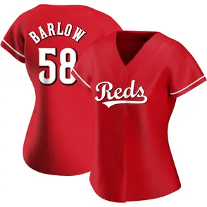 Scott Barlow Cincinnati Reds Women's Replica Alternate Jersey - Red
