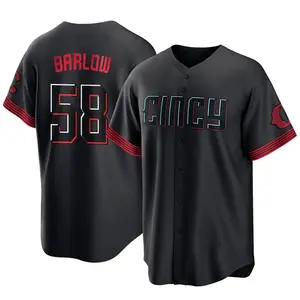 Scott Barlow Cincinnati Reds Youth Replica 2023 City Connect Jersey - Black
