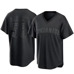 Scott Barlow Cincinnati Reds Youth Replica Pitch Fashion Jersey - Black