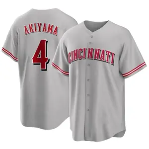 Shogo Akiyama Cincinnati Reds Youth Replica Road Jersey - Gray
