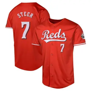 Spencer Steer Cincinnati Reds Limited Alternate Jersey - Red